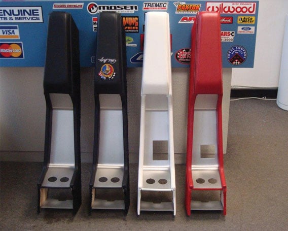 A selection of custom Mustang console colours